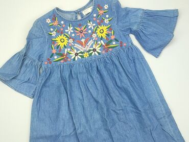 granatowa letnia sukienka: Dress, Zara, 7 years, 116-122 cm, condition - Perfect