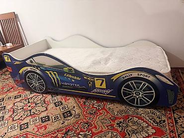 bed: Кровать-машинка, Б/у, ЛДСП — 3