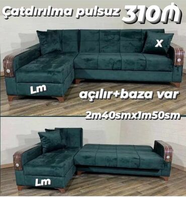 saloglu mebel: Künc divan, Açılan, Bazalı