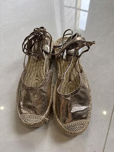 Qadın ayaqqabıları: Qızılı rəngli espadril ayaqqabı Stradivarius razmer 39/40 - Üst — 2