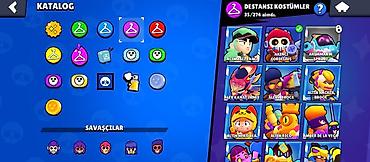 Telefon üçün gamepadlar, triggerlər: Brawl Stars hesabı - Kupa sayı: 31 739 - Savaşçılar: 89/101 açılıb - — 16