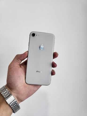 iphone x 200 azn: IPhone 8, 64 ГБ, Белый, Отпечаток пальца