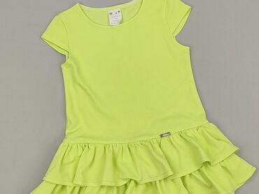 sukienka w geometryczne wzory: Dress, 5-6 years, 110-116 cm, condition - Perfect