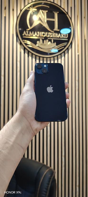 prodat iphone: IPhone 13, 128 GB, Qara, Sənədlərlə, Zəmanət, Face ID — 1