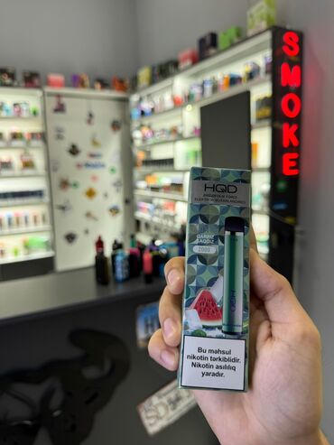 Qəlyan, vayp və aksesuarları: HQD 1000 puff- 2 azn, HQD 1200 tüstü 2,5 azn və HQD 2k tüstü 3
