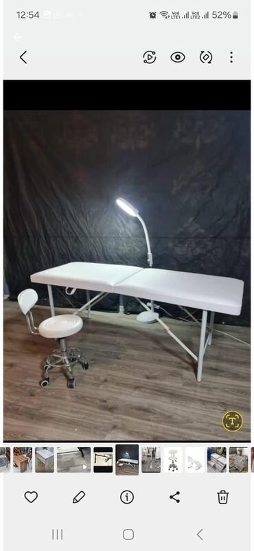 Salon, tibbi mebel dəsti: Tibbi və gözəllik sahəsi üçün peşəkar avadanlıq kuşetka sade — 2