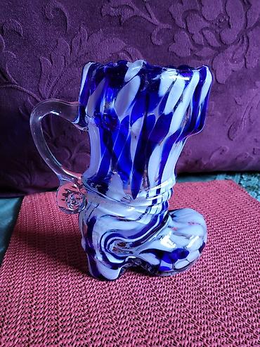 Ostali kućni dekor: Cizma,vaza nova murano,usnama duvano staklo iz 70,80ih. god — 15