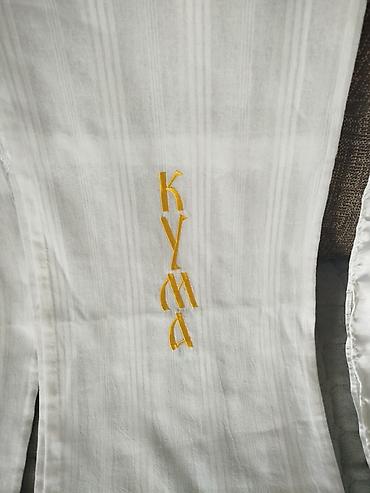rucno kovani nozevi: Ručnici/peškiri za krštenje sa vezom - Tradicionalni beli peškiri za — 2