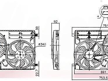 moj auto: VENTILATOR SA ELEKTRONIKOM ZA FORD C-MAX, FIESTA, FOCUS . OD 2004 — 2