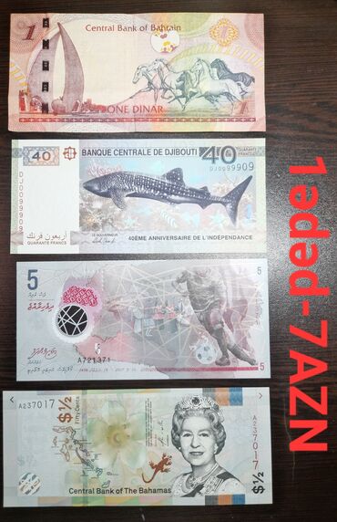 Əskinaslar: Qiymetleri şəkillərin üzərində göstərilib.Whatsapp vasitəsi ilə də — 6