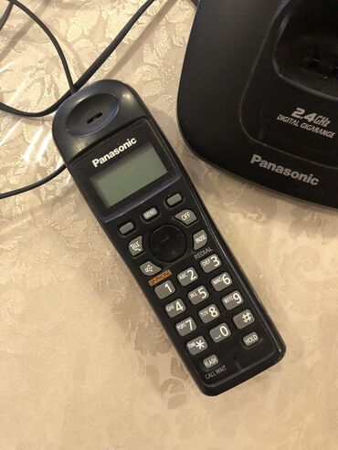 işlənmiş pitminutka: Stasionar telefon Panasonic, Simsiz, İşlənmiş, Ünvandan götürmə