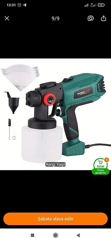 elektrik mişarı satılır: Elektrik alətləri dəsti – 3 məhsul 1) Mini zəncirli mişar - Bıçaq — 3