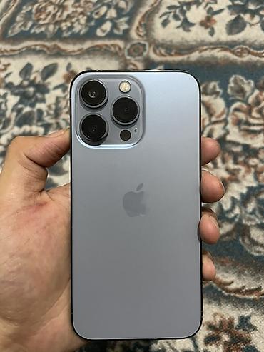 Мобильные телефоны: IPhone 13 Pro, Б/у, 128 ГБ, Sierra Blue, Защитное стекло, Чехол, 90 % — 1