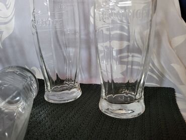 Čaše: Case nove za pivo orig.Krusovice Ceska. Nove case,komada 6 u ceni,sve — 9