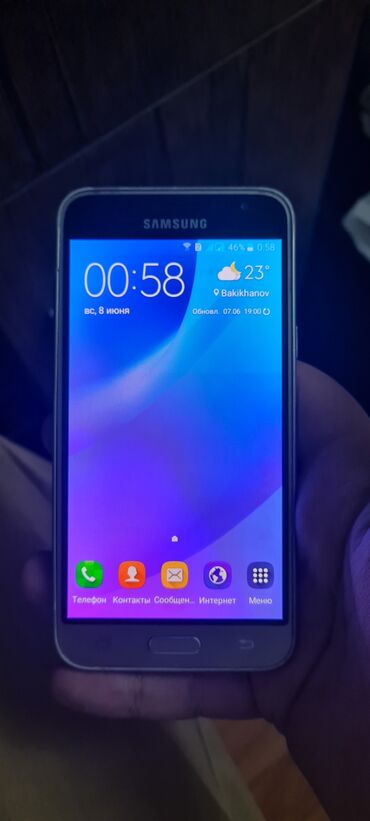 samsung a5 qiymeti 2016: Samsung Galaxy J3 2016, 8 GB, rəng - Qızılı, Sensor, İki sim kartlı