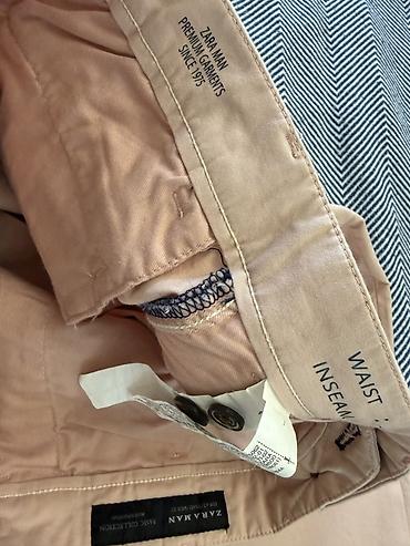 zara 34: Мужские брюки новые Zara Man (Basic Collection) - Модель — 3