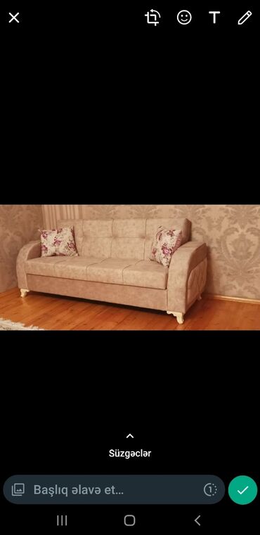 химчистка дивана: Tek divan hazir elde var.olcu 2.20sm.açilir hazalidir.qiy 320❌❌❌.275