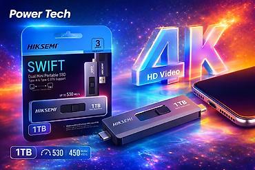 disk: Xarici SSD disk Hikvision, 1 TB, Yeni — 1