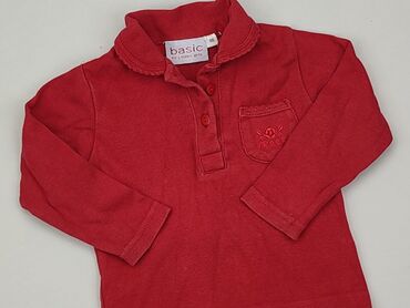 czerwona bluzka na swieta: Bluzka, Lindex, 12-18 m, stan - Dobry