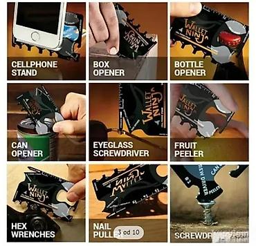 Ostali ručni alati: Wallet Ninja – multifunkcionalni alat u formi kartice za novčanik. - — 12