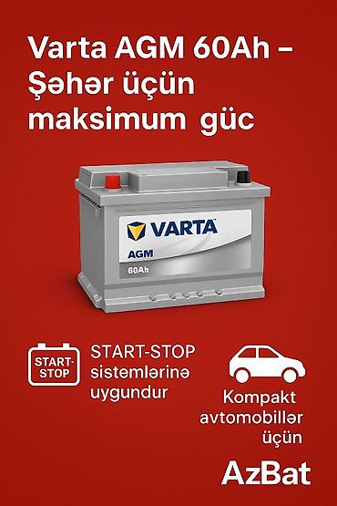 bmw 760: Varta, 50 ah, Orijinal, Almaniya, Yeni — 3