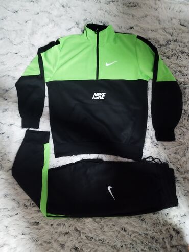 pepco muske jakne: Set, 3XL (EU 58), Nike, color - Green, Cotton