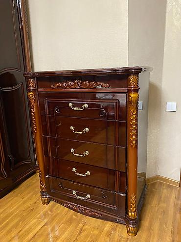 Спальные гарнитуры: Спальный гарнитур, Б/у, Двуспальная кровать, Шкаф, Комод, Другая страна производитель, Самовывоз — 3