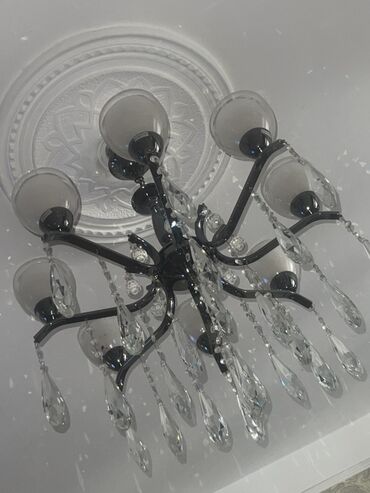 Ev saatları: Çılçıraq, 8 lampa, Metal