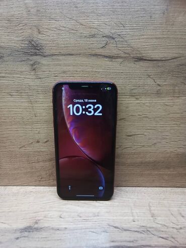 стиральная машина б: IPhone Xr, Колдонулган, 64 ГБ, Кызыл, 78 %