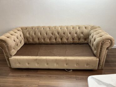 отрезы ткани: Раскладной диван, Б/у, Односпальный, Велюр