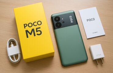 кухонные оборудование бу: Poco M5, түсү - Жашыл, 2 SIM