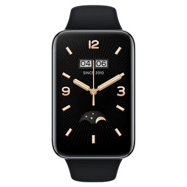 мобильные часы: 🔸Xiaomi Smart band 7 Pro (EU) 💵ЦЕНА - 4700СОМ 🔸Черный фитнес-браслет