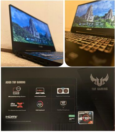 ASUS: İşlənmiş ASUS TUF Gaming, 15.4 ", AMD Ryzen 5, 512 GB, Ödənişli çatdırılma