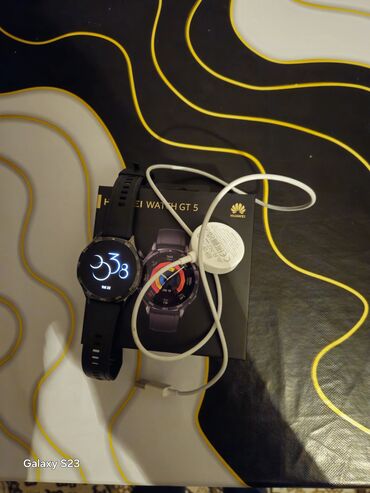 Smart saatlar: İşlənmiş, Smart saat, Huawei, Sensor ekran, rəng - Qara — 9