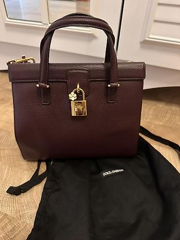 Dolce & Gabbana qadın çantası - Material: təbii dənəli dəri -