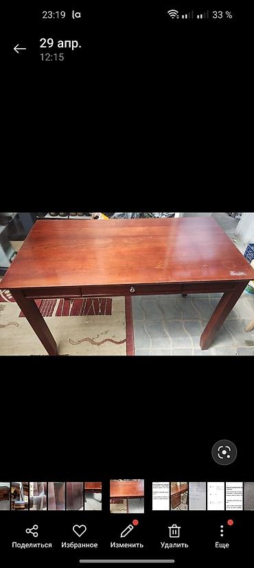 Столы и стулья для зала: Стол и стул для зала, Б/у, Самовывоз, цвет - Коричневый — 7