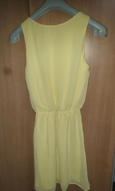 kratke haljine svecane: S (EU 36), color - Yellow, Other style, Short sleeves