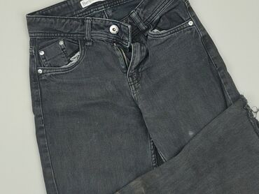 beżowe jeansy: Jeans, Bershka, 2XS (EU 32), condition - Fair