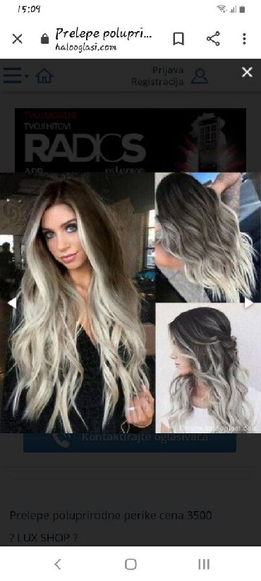 Perike i klipse: Poluprirodne Kanekalon Perike ‼Peru se Peglaju i Uvijaju‼ NOVO — 15