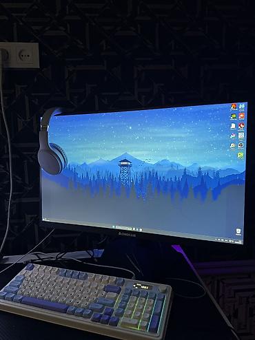 монитор 40: Компьютер, ядер - 8, ОЗУ 16 ГБ, Игровой, Б/у, AMD Ryzen 7, NVIDIA GeForce RTX 5060, SSD — 5