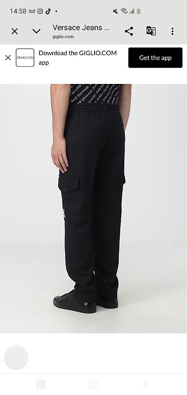 Şalvarlar: Versace Jeans Couture Orijinal kişilər üçün cargo şalvar Ölçü M Az — 2