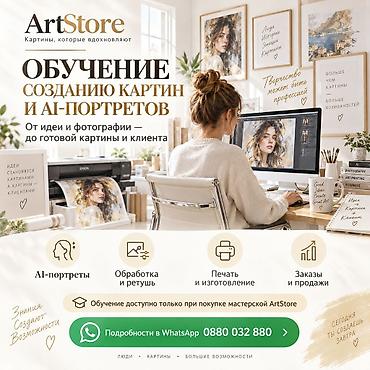 🎨 ОБУЧЕНИЕ ИЗГОТОВЛЕНИЮ КАРТИН И AI-ПОРТРЕТОВ — ОТ ИДЕИ ДО ГОТОВОГО