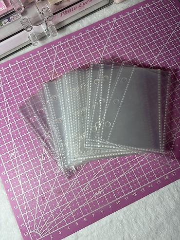 Mini binder sehifesi 10denesi 2manat Foto kart üçün şəffaf cibli