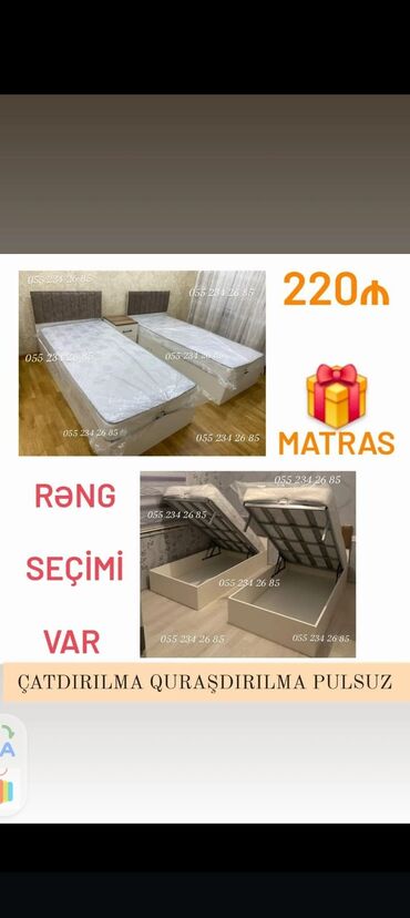 qapi ici: Yeni, Təknəfərlik çarpayı, Bazalı, Matras ilə, Türkiyə