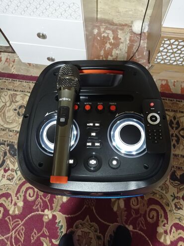 Minidisk və disk pleyerlər: Euroacs portativ karaoke akustik sistemi Xüsusiyyətlər: - Güclü iki