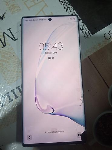 mobil modem: Samsung Note 10 Plus, 256 GB, rəng - Mavi, Qırıq — 1