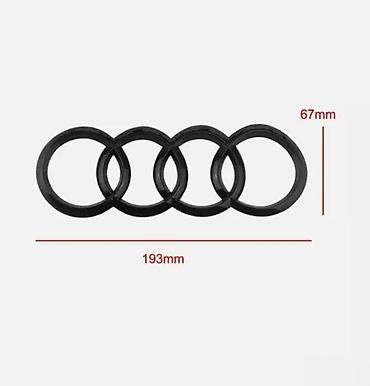 14 icon hunter: Audi znak crni za gepek zakrivljeni 19,2 x 9,6. Zamenski znakovi Audi — 3