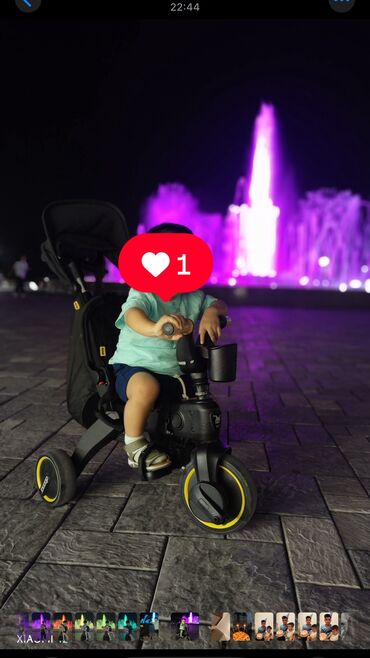 маленький мопед для детей: Детский велосипед, 3-колесный, 1 - 3 года, Б/у