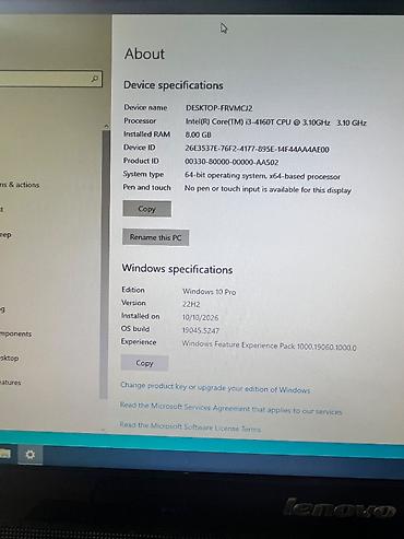 monoblok komputer: Lenovo i3 ram 8 monoblok cox idealdir oyun ders ofis ucun idealdir hec — 3
