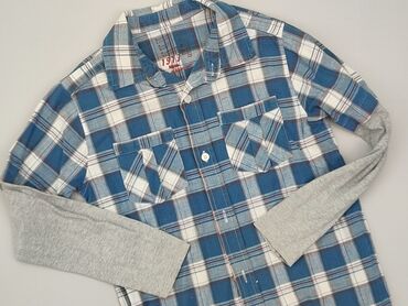 czarna długa kamizelka 4f: Shirt 10 years, condition - Very good, pattern - Cell, color - Blue